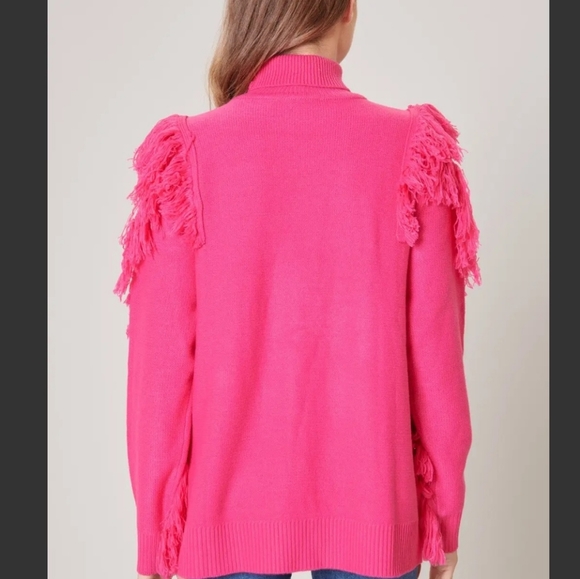 #172 SOLD OUT🛑M MY FAVORITE TURTLENECK FRINGE SWEATER - Picture 6 of 7